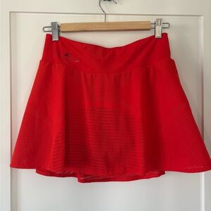 Adidas x Stella McCartney Red Tennis Skirt built in shorts athletic wear (M)